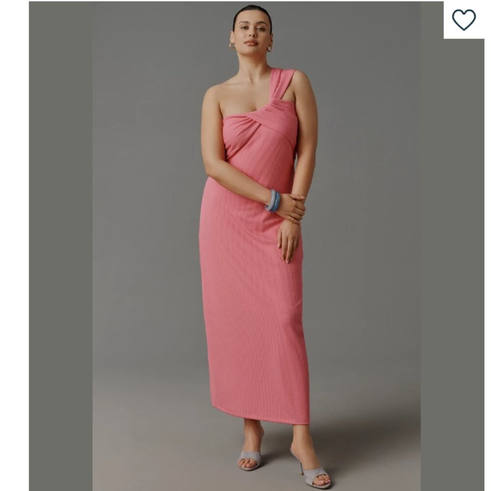 Anthropologie Porridge Antonia Twist-Front Ribbed Maxi Dress NWT